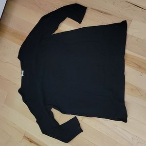 Black J.Jill knit tunic top. Petit L.